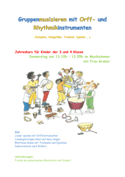 Jahreskurs f&uuml;r Kinder der 3.und 4.Klasse Donnerstag von 13.10h