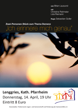 Ich erinnere mich genau