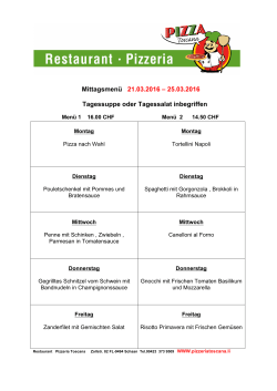 Mittagsmenü 21.03.2016 – 25.03.2016