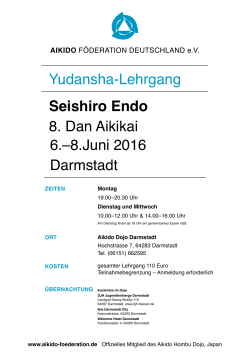 8.Juni 2016 Darmstadt - Aikido Föderation Deutschland