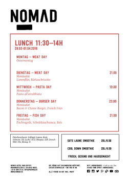 Lunch Karte