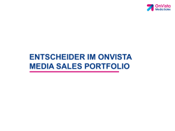 Infopaket (Download) - OnVista Media Sales