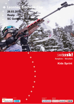 Die komplette Rangliste der Kids  - Swiss-Ski