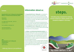 Information about us - (BAW) S&uuml;dtondern gGmbH