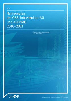 gesamter Rahmenplan 2016-2021 - Bundesministerium für Verkehr