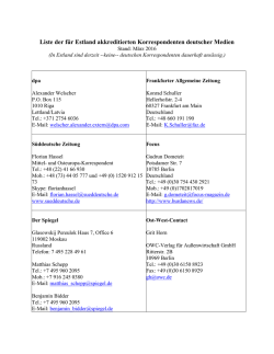 Journalistenliste