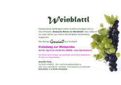 Flyer - Weinblattl