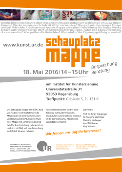 Flyer zur Veranstaltung - Universität Regensburg
