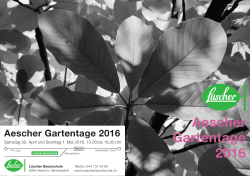 Aescher Gartentage 2016
