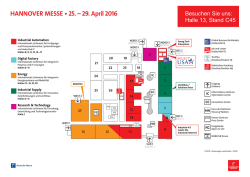 HANNOVER MESSE 25. &ndash; 29. April 2016