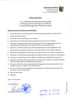mehr Info - Gemeinde Weer