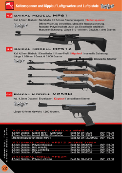 Baikal Luftgewehre und Luftpistolen