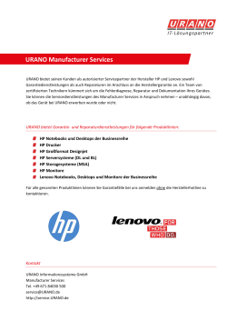 URANO Manufacturer Services