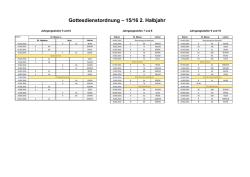 Gottesdienstordnung - Theresienschule Hilden