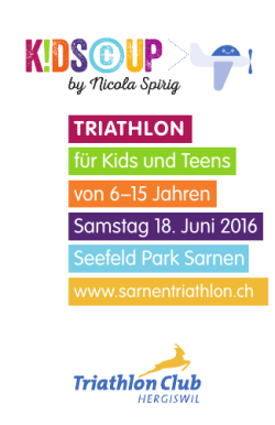 TRIATHLON für Kids und Teens von 6–15 Jahren Samstag 18. Juni