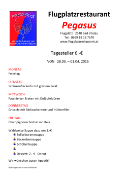 Pegasus - Flugplatzrestaurant Pegasus Bad Vöslau
