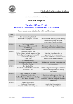 BioGeo Kolloquium