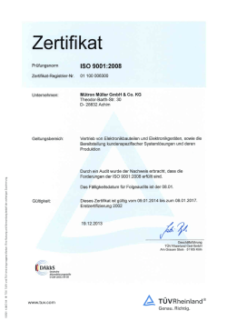 Qualitätssiegel ISO 9001