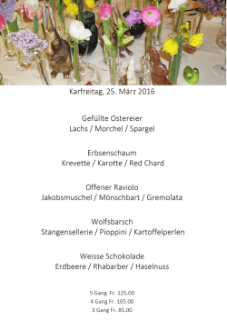 Karfreitagsmenü