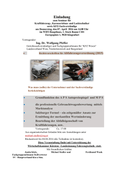 7.4.2016 - APS-Seminar Kärnten