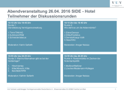 Diskussionsrunden