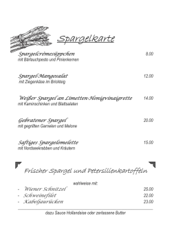 Spargel - Restaurant Seimetz