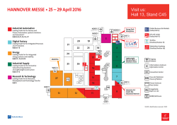 HANNOVER MESSE 25 &ndash; 29 April 2016