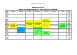 Hallenbelegungsplan