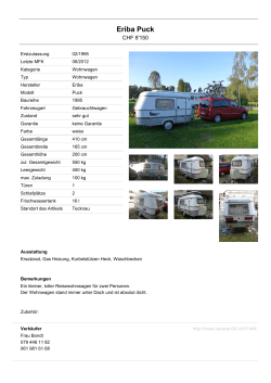 Eriba Puck - caravan24.ch