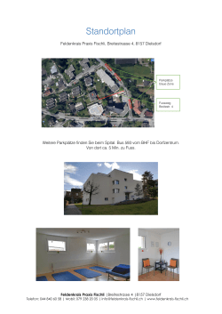 Standortplan - Feldenkrais Praxis Fischli, Dielsdorf