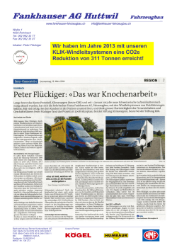 Fankhauser AG Huttwil Fahrzeugbau