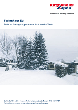 Ferienhaus Evi in Brixen im Thale