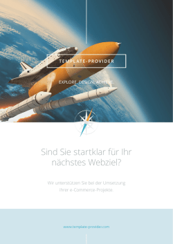 Imagebrosch&uuml;re - Template