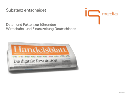 Handelsblatt - Basispräsentation
