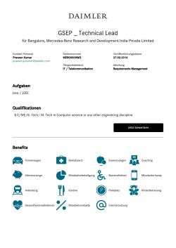 GSEP _ Technical Lead