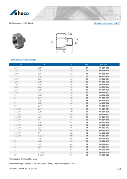 Technisches Datenblatt