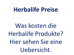 Herbalife Preise