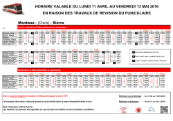 Horaire revision 11.04 - 13.05.16 par direction