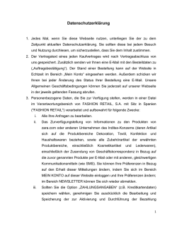 Datenschutzerklärung