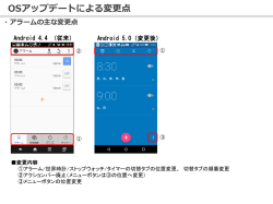 OSアップデートによるアラーム・通話時の変更点【706KB】