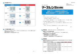 包装デザイン・包装材料の変更および個装箱・輸送箱サイズと