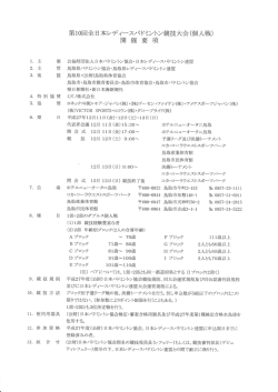 要項 - 福井県レディースバドミントン連盟