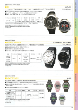 振動式アナログーデジタル腕時計