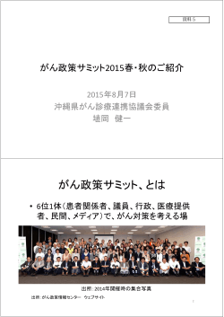 5．埴岡委員報告 - うちな～がんネットがんじゅう ｜沖縄県がん診療連携