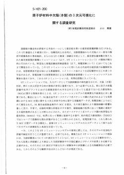 原子炉材料中欠陥(き裂)の3次元可視化に 関する調査研究