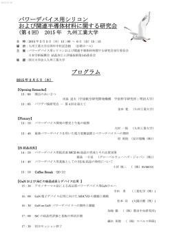 プログラム パワーデバイス用シリコン および関連半導体