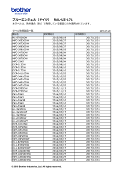 ブルーエンジェル取得製品リスト [PDF/0.2MB]