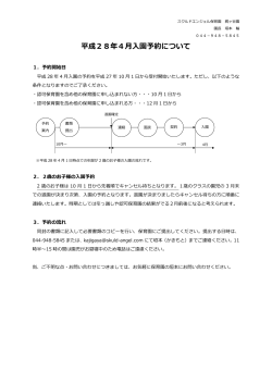 2歳児入園予約書類一式 - スクルド エンジェル保育園 梶ヶ谷園