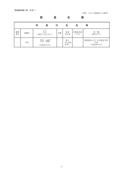 （6）教員名簿