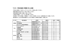 マスターズ宿泊施設（伊集院・吹上会場）